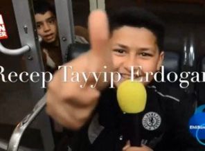 Suriyeli çocuktan Erdoğan'a ilginç gönderme