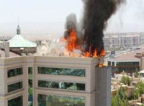 Diyarbakır'da hastanede yangın çıktı