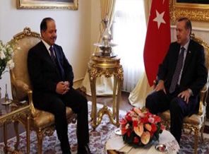 Erdoğan ve Gül Barzani'yi kabul etti