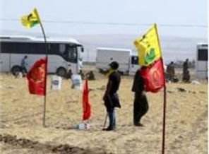 Türkiye sınırına PKK bayrağı astılar