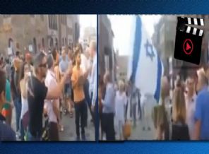 İsrail'e destek yürüyüşünü tek başına dağıtan Türk