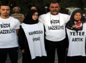 İsrail'e tepki için ailesiyle Gazze’ye yürüyor