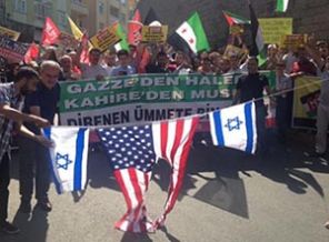 İsrail’in Hamisi ABD, İstanbul’da protesto edildi