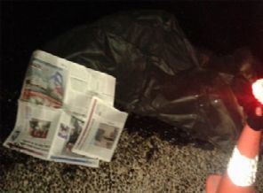 Feci kaza: Üzerlerine asfalt döküldü