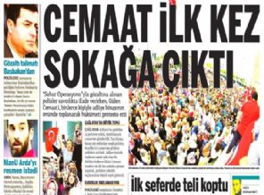 Cemaat ilk kez sokakta