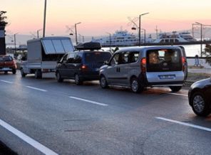 Tatilciler dönüş yolunda