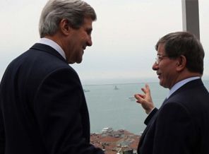 Davutoğlu Kerry ve Meşal'le görüştü