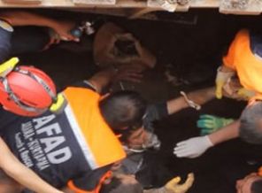 Göçükte mahsur kalan 9 işçi kurtarıldı