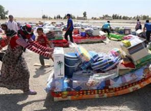 Yezidilere yardım helikopteri düştü