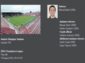 UEFA'dan ilginç hata!