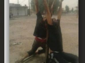 Çarmıha gererek infaz ettiler