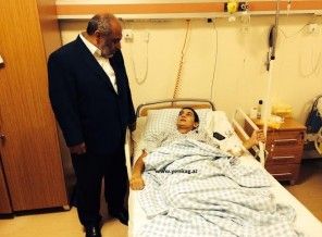 İHH başkanı yaralı Azeri askerlerini ziyaret etti