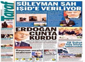 Taraf Gazetesi: 'Süleyman Şah türbesi IŞİD'e veriliyor'