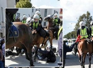 İsveç'te atlı polis göstericileri ezdi; 5 yaralı