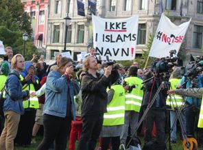Norveç'te IŞİD'e karşı protesto
