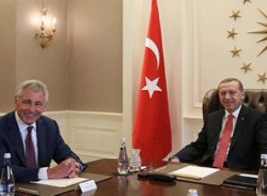 Cumhurbaşkanı Erdoğan Hagel'i kabul etti
