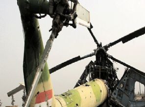 İdlib'de helikopter düşürüldü