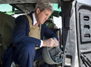 Bağdat'ta Kerry'ye bombalı karşılama