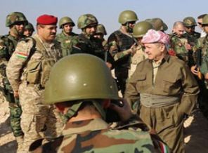 Barzani'den cephe ziyareti