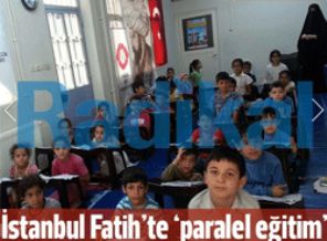 Radikal şeriat mı geliyor diye algı haberi yaptı