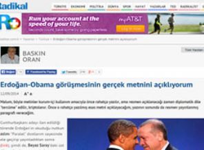 Beyaz Saray'dan Baskın Oran'a yalanlama