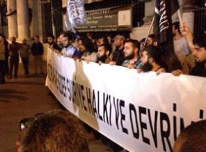 ABD'nin IŞİD operasyonuna İstanbul'da ilk protesto