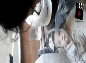 Bombardıman sonrası kan donduran görüntü