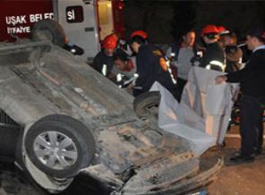 Uşak’ta feci kaza!