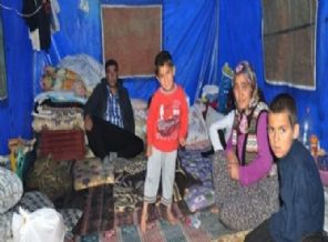 Çadırda yaşam savaşı