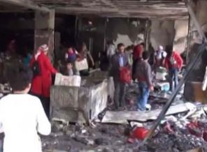 Önce yakıldı sonra yağmalandı!