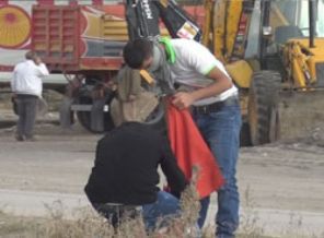 Ağrı'da bayrağı yakanlardan biri tutuklandı