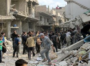 Suriye ordusu varil bombalı saldırılara devam ediyor