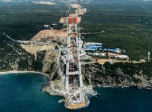 Üçüncü köprünün kule inşaatı zirveye ulaştı