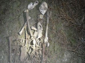 Akşehir gölünde insan iskeleti bulundu