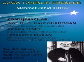 Mehmed Zahid KOTKU (Rh.A) vefatının 34. yılında yad ediliyor