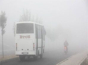 Bolu Dağı'nda sis ve sağanak