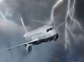 Ankara uçağında yıldırım paniği