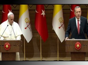 Erdoğan ve Papa'dan ortak basın toplantısı