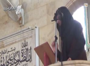 Camide hutbe okunurken roket düştü! (Video)