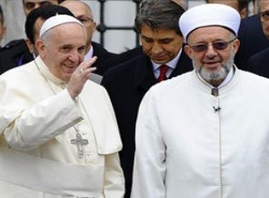Papa Franciscus Sultanahmet Camii'nde