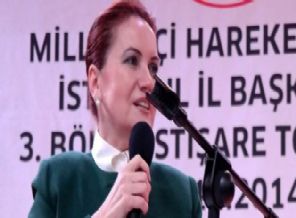 MHP'li Akşener Davutoğlu'na meydan okudu