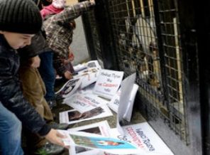 Kafkasya kökenli çocuklardan Putin'e protesto