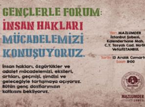 Mazlumder'den gençlere çağrı