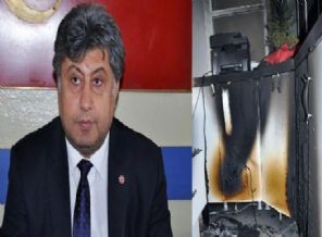 MHP'li Başkan'ın bu kez de iş yeri kundaklandı