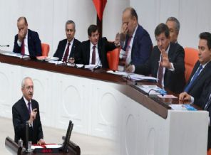 Kılıçdaroğlu şaşkın! Davutoğlu tek eliyle salonu susturdu!