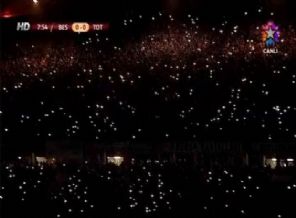 Beşiktaş maçında elektrikler gitti