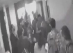 Şişli Belediyesi'ndeki kavganın görüntüleri