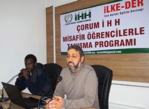 Çorum'da yabancı misafir öğrencilerle tanışma toplantısı