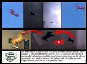 Mekke'de uçan atın sırrı çözüldü(Video)