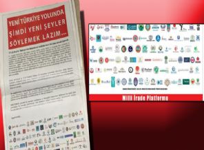 Milli İrade Platformu'ndan gazetelere 25 Aralık ilanı